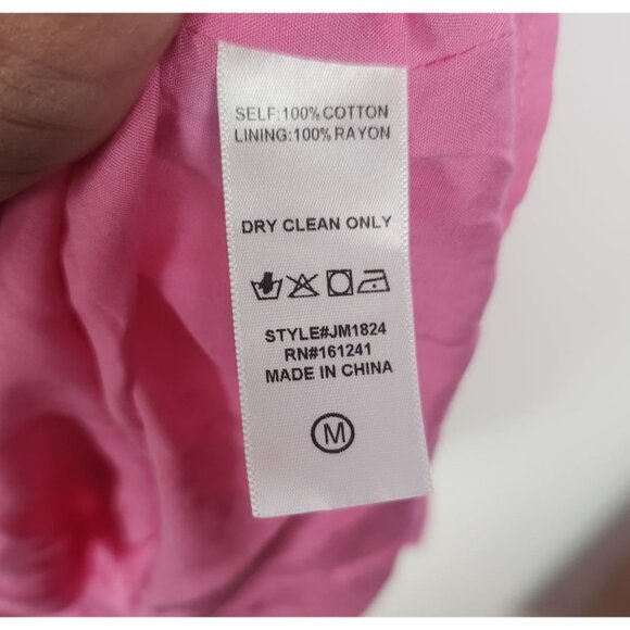 J. Marie Women's Sz. M Pink Embroidered Sarah Dress - Picture 4 of 5